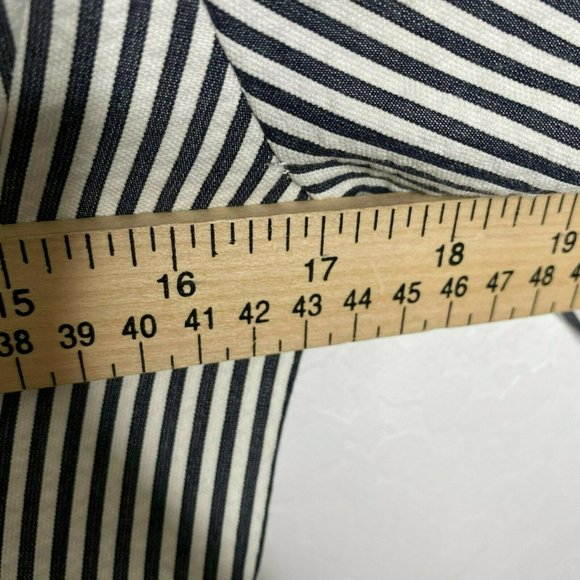 J Crew Black White Stripe Two Button Schoolboy Blazer Jacket - Picture 7 of 9